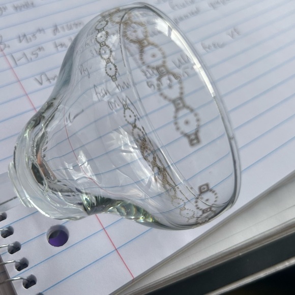 Vintage Heavy Crystal Champagne glass set of 5, gold Geo design, MCM, Cordials - Picture 2 of 9